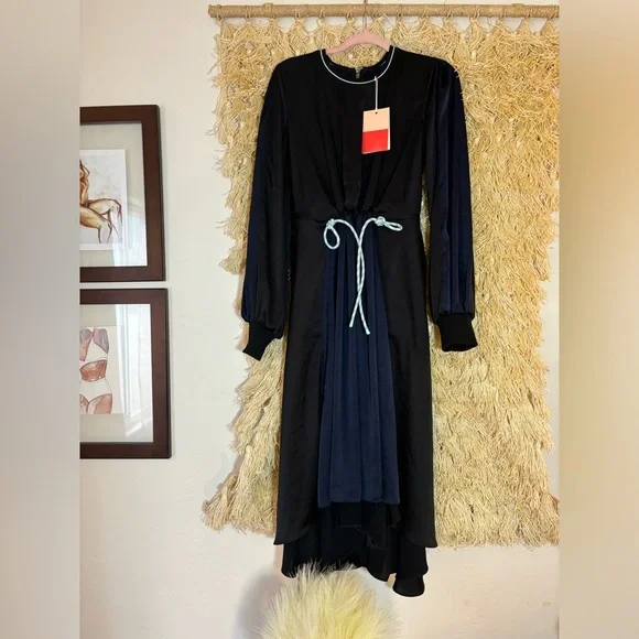 Lululemon•RARE Face Forward Dress *lululemon x Roksanda•Black True Navy•BNWT• 4 - Picture 6 of 16